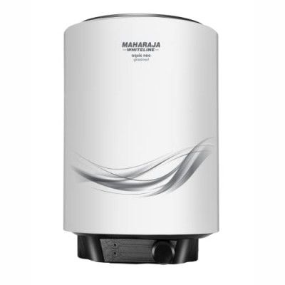 Maharaja Whiteline Aquis Neo Storage Water Heater, 25 Litre, Glasslined Coating, Rust & Shock Proof Metal Body, Blue & White Color, Free Installation - Aquis Neo / Wh-169