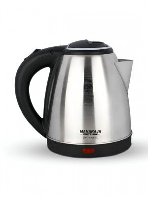 MAHARAJA WHITELINE Black Stainless Steel Kettle 1.5 Litres