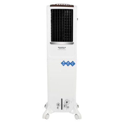[Extra ₹4607 OFF] Maharaja Whiteline Blizzard Deco Tower Air Cooler with Remote | 54 Litre Water Tank