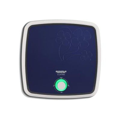 Maharaja Whiteline Cuatro Storage Water heater, 15 Litre, Glasslined Coating, Rust & Shock Proof Abs Body - WH-171 (White & Blue)
