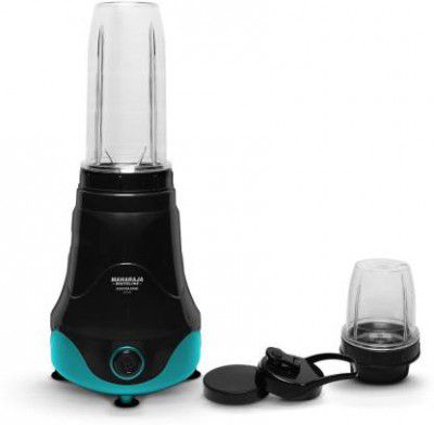 MAHARAJA WHITELINE Easyblend MX-257 300 Juicer Mixer Grinder (2 Jars, Black, Turquoise Blue)