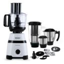 Maharaja Whiteline Kitchen Pro Mixer Grinder With 4 Jar, 800 Watts - Mx-266 (White & Black)...