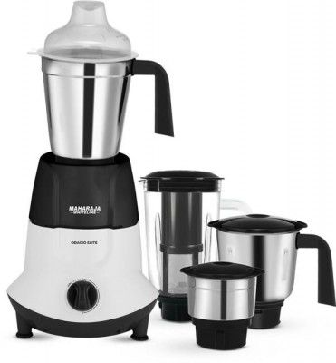 MAHARAJA WHITELINE MX-278 750 W Mixer Grinder (Odacio Elite | 4 Jars | White, Black)