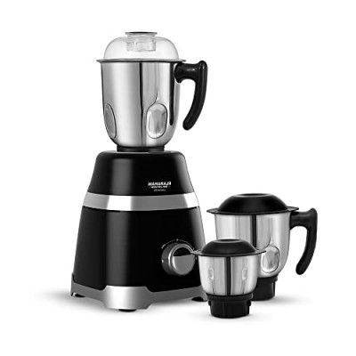 Maharaja Whiteline Ultramax DLX Mixer Grinder, 750W, 3 Jars (Black)