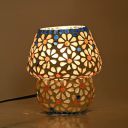 Mahganya Mosaic Style Dome Shaped Glass Table Lamp Multicolour for Living Room,Bed Room,Desk, Pack of 1 (Table lamp3)...
