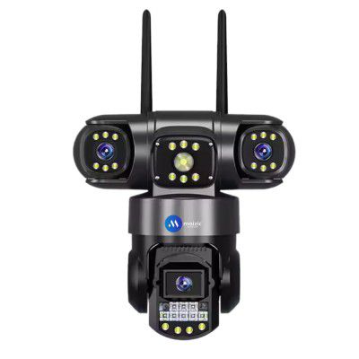 Maizic Smarthome Batman Black 3in1 HD WiFi CCTV Camera Three Lens/3 Screen View Home Security, 2 Way Talk