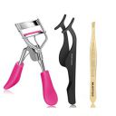 Majestique 3Pcs Eyelash Extension Kit, Eyelashes Curler, Tweezer, Eyelashes Extensions - Suitable for Beginner or Professional - Color May Very...