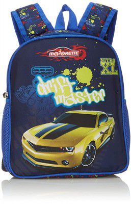 MAJORETTE Polyester 25 cms Multi-Colour School Backpack (IBTS-5541)