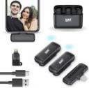MAK Dual Wireless Mic with Charging Case for Vlogging/Recording For Type C/iPhone Microphone...