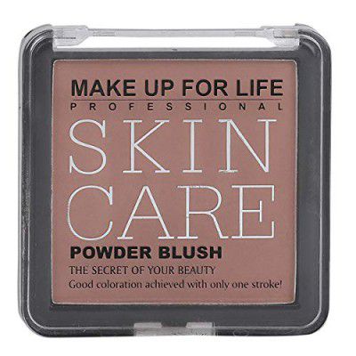 Make Up For Life Professional Skin Care Powder Blush, Brown, 11g