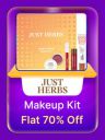 Just Herbs Makeup Kit available @ Flat 70% off only in Flipkart Big Billion Day Sale...
