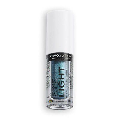 Makeup Revolution Eye Light Dazed Metallic Eyeshadows, Trendy Teal (1518215)