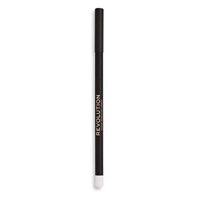 Makeup Revolution Kohl Pencil Eyeliner (White)| Waterproof Makeup For Day to Night| Twist Up Pencil - Waterproof, Smudge Proof & Long Lasting Eye Makeup-1g