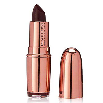 Makeup Revolution London Rose Gold Lipstick, Matte Finish - Diamond Life, 3.2g