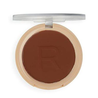 Makeup Revolution Reloaded Pressed Powder Dark For Excess Oil Control Matte & Flawless Party Wear Look