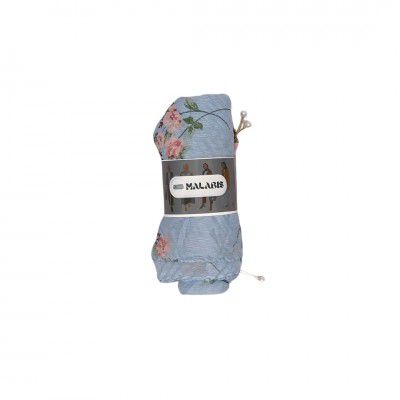 Malabis Store App Printed Chiffon Scarf in Slate Blue, Fashion Wrap Stole