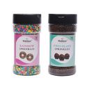 Malikaz' The Royale Taste Cake Sprinkles Combo (Rainbow Sprinkles, 100g | Chocolate Sprinkles, 100g), 200g...