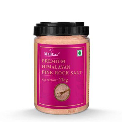 Malikaz' The Royale Taste Premium Himalayan Pink Rock Salt Powder - 2 Kg Jar
