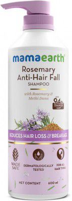 Mamaearth Anti-Hair Fall Shampoo with Rosemary & Methi Dana | Reduce Hair Loss & Breakage (600 ml)