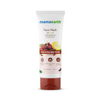 Mamaearth Bye Bye Blemishes Face Wash with Mulberry and Vitamin C for Even Skin Tone - 100 ml