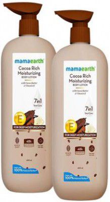 Mamaearth Cocoa Rich Moisturizing Body Lotion with Cocoa Butter & Vitamin E - 800 ml