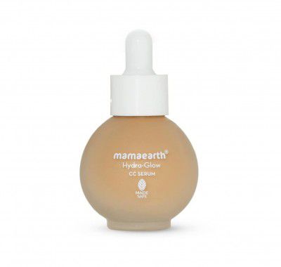 Mamaearth Hydra-Glow CC Serum with Vitamin C & Hyaluronic Acid - Peach - 30 ml | Hydrates Skin | Natural Coverage| SPF 30