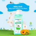 Mamaearth Milky Soft Head to Toe Wash With Oats, Milk, and Calendula for Babies | 2-in-1 Tear-Free Body Wash & Shampoo | 400 ml...