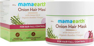 Mamaearth Onion Hair Mask For Dry & Frizzy Hair, Controls Hairfall  (200 ml)