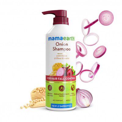 Mamaearth Onion Shampoo for Hair Growth and Hair Fall Control | 600ml