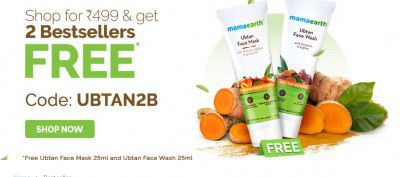 Mamaearth - Shop Min. Rs 499 & Get 2 Free Urban Face wash