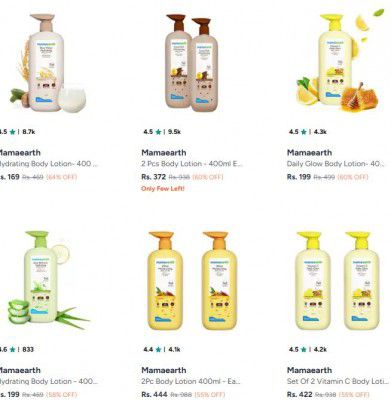 Myntra : UPTO 64% OFF | Mamaearth Personal Care Products