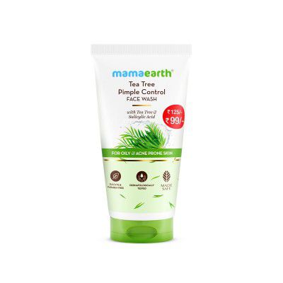 Mamaearth Tea Tree Pimple Control, Anti Acne Face Wash with Tea Tree 