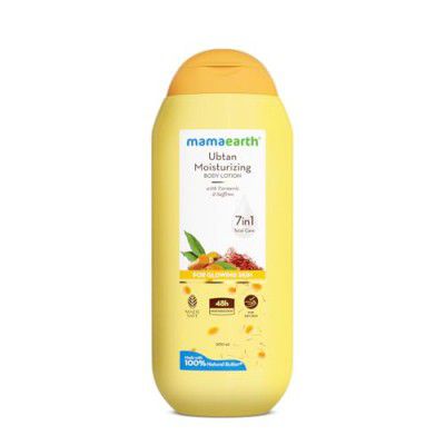 Mamaearth Ubtan Moisturizing Body Lotion with Turmeric & Saffron for Glowing Skin 200 ml
