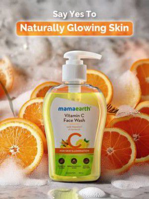 Mamaearth Vitamin C for Skin Glow & Illumination With Turmeric Face Wash  (250 ml)
