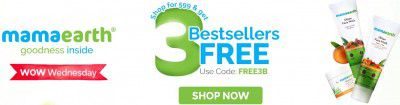 MamaEarth : Wow Wednesday Offer - Buy for 599 & Get Free (Ubtan Face wash 25 ml, Ubtan Face Mask 25ml, Vitamin C Sleeping Mask 15 g) 