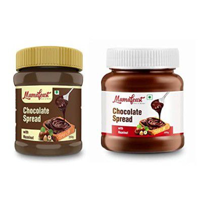 Mamafeast Chocolate Spread Hazelnut | Best For Chocolate Dishes Bread Cakes Shakes Dosa Roti Package Of 200 And 350 Grams