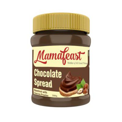 Mamafeast Chocolate Spread Smooth Delicious Made With Hazelnut And Cocoa Best For Chocolate Dishes Bread Cakes Shakes Dosa Roti Pack Of 350 Grams
