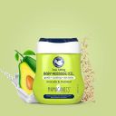 Mamaganics Deep Calming Baby Massage Oil for Baby's Sensitive Soft Skin with Avacado, Olive, Castor, Sandalwood and Oatmeal, Hypoallergenic, Vegan Friendly (Baby Massage Oil, 60ml)...