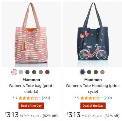Mammon Women's hand Bags @ Min. 80% off