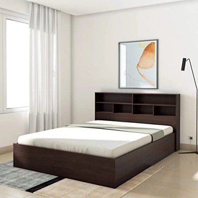 [Extra Rs 2124 OFF] MAMTA DECORATION Engineered Wood Canes Queen Bed with Box Storage (Wenge Finish)