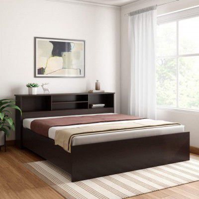 MAMTA Decoration MDF King Size Double Bed with Storage for Home Living Room Bedroom