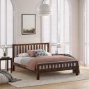Mamta Decoration Sheesham Wood King Size Bed Without Storage for Bedroom (Walnut Finish)...
