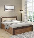 MAMTA DECORATION Engineered Wood Queen Size Bed with Box Storage (Exotic Teak Finish)...