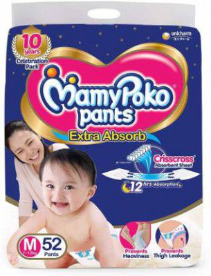 MamyPoko Diaper Extra Absorbe-M-(76) - M  (76 Pieces)