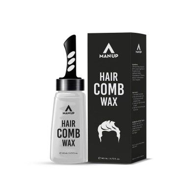Man-Up Hair Comb Wax | 2-in-1 Men Hair Styling Gel with Comb | Styling Moisturizing – 140ml