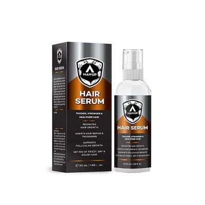 Man-Up Hair Serum With Argan Oil for Thicker Stronger & Healthier Hair - 50 ml