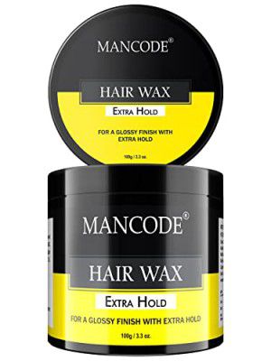 Mancode Extra Hold Hair Wax 100 gm for MEN | Long Lasting Stylist Look | Glossy Finish | Shine | Restylable Anytime, Easy Wash Off | No Paraben, Sulphate, Alcohol & Harmfull Chemicals