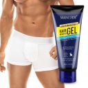 Mancode Intimate Hair Removal Gel for Men – Fast & Painless, Soothing for Unwanted Coarse Pubic Hair, Suitable For All Skin Types - 100ml...