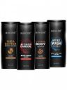 MANCODE Men Set of 4 Shea Butter, Charcoal, Coffee & Hydro (3 In 1) Body Wash, 450ml...