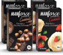 MANFORCE Cocktail Combo Pack (Hazelnut & Chocolate and Strawberry & Vanilla) Condom  (Set of 4, 40 Sheets)...